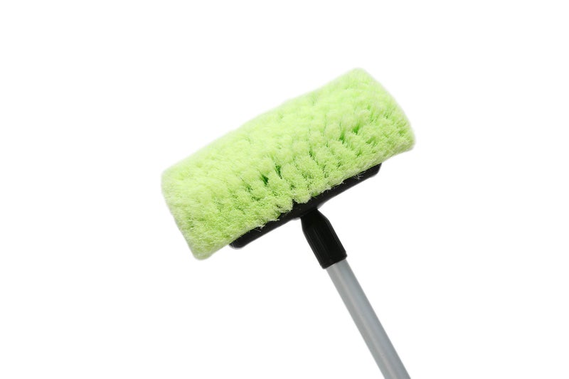 Forgrace Car Wash Brush 12" with Long Handle 60 Inch, Soft Bristle Scrub Brush for Car, Truck, Boat, RV, House Siding, Deck Camper Exterior Washing Cleaning Tool Green - Image 4